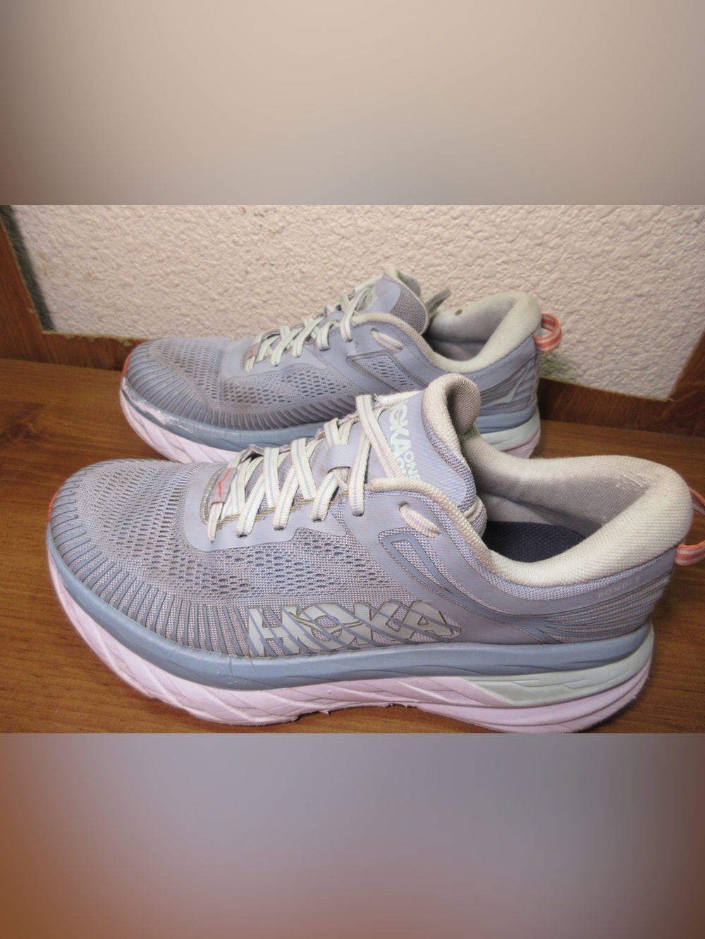 Hoka Women's Lavender and Pink Running Sneakers